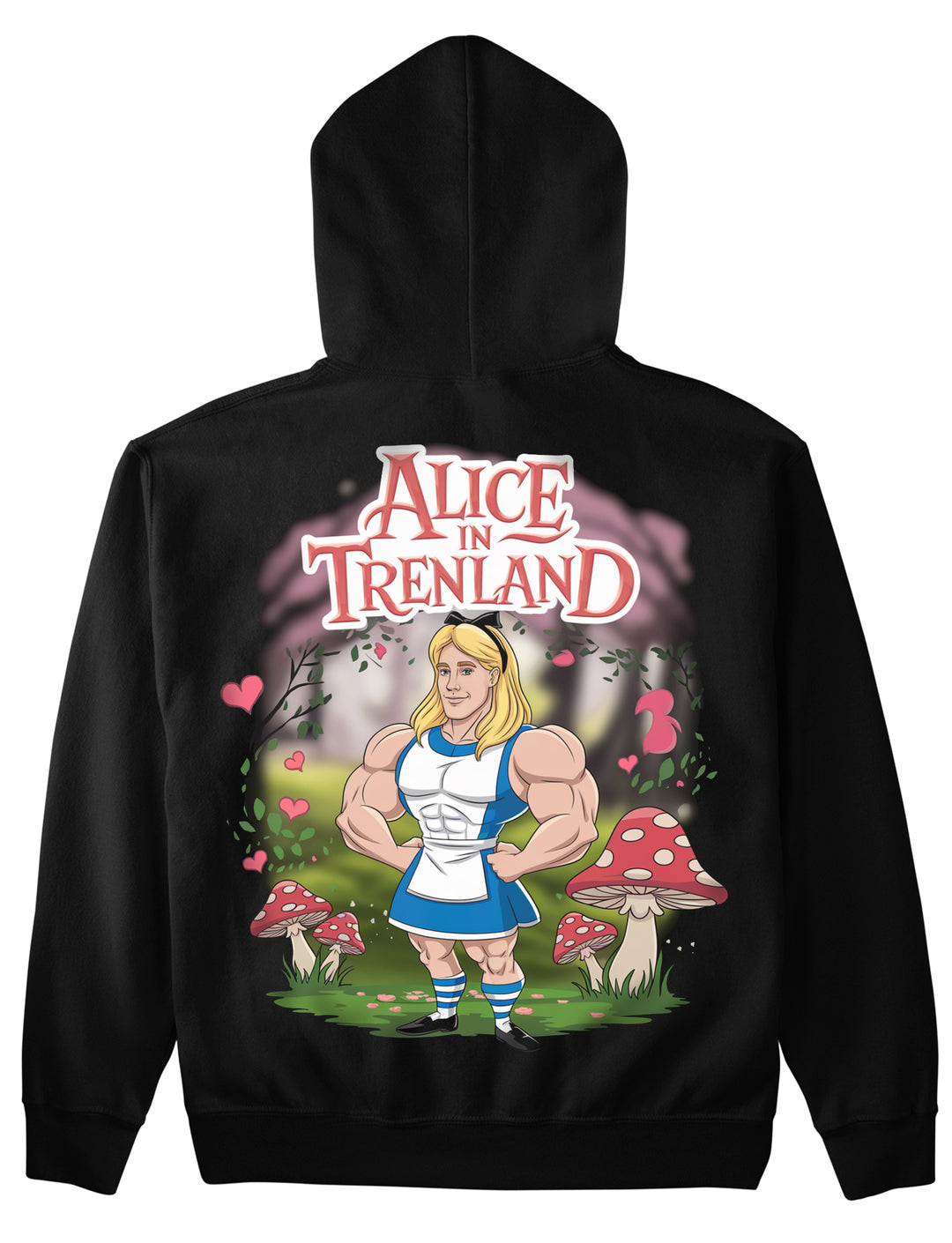 Alice i Trenland (backprint) hættetrøje