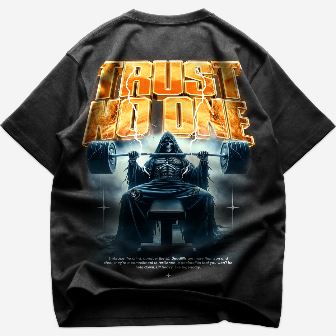 Trust no one (Backprint) Oversized Shirt
