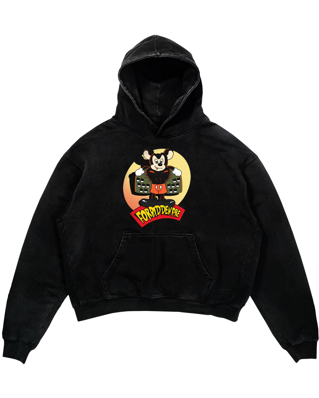 Felpa con cappuccio oversize PRE proibita