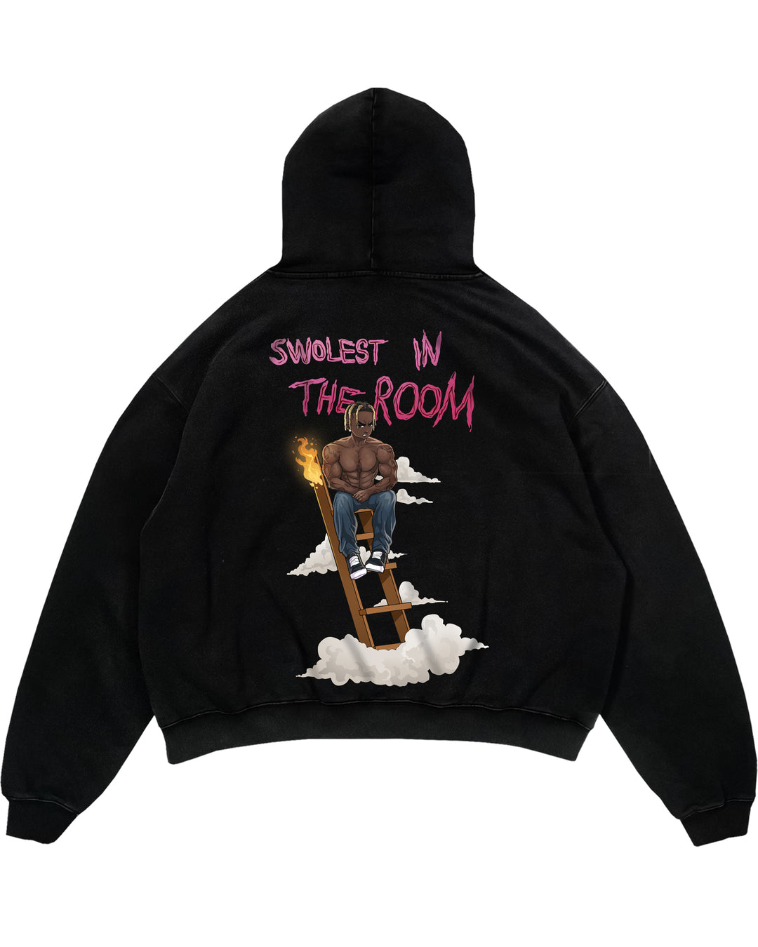 Swolest in the room Oversized (Backprint) Hoodie