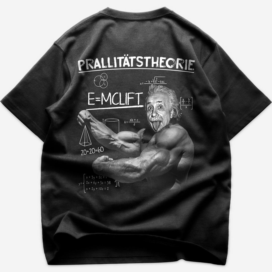 Prallitätstheorie (Backprint) Oversized Shirt