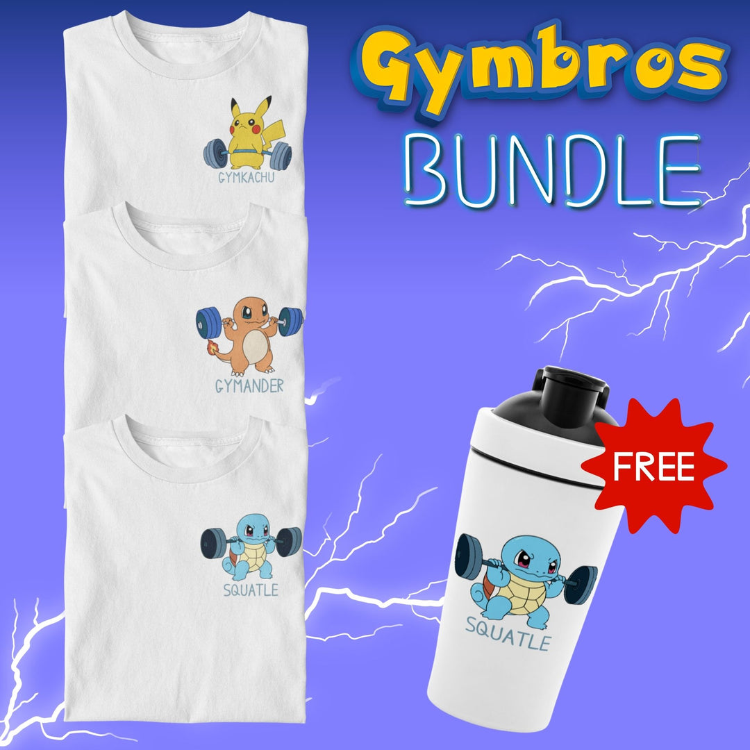 Gymbros Bundle + Free Squatle Shaker