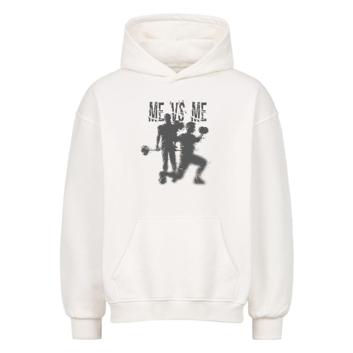 Me vs Me Oversized Hoodie - Mit Taschendruck