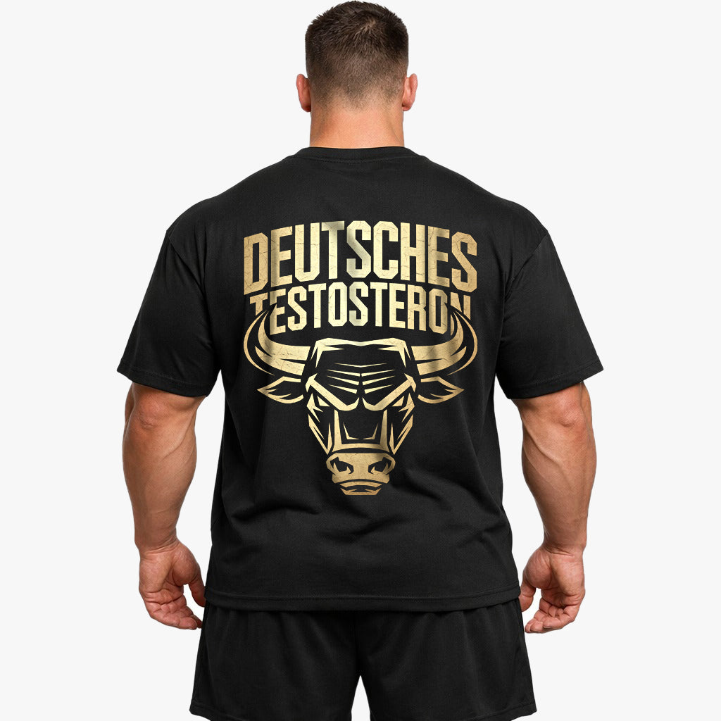 Tysk testo overdimensioneret (backprint) shirt