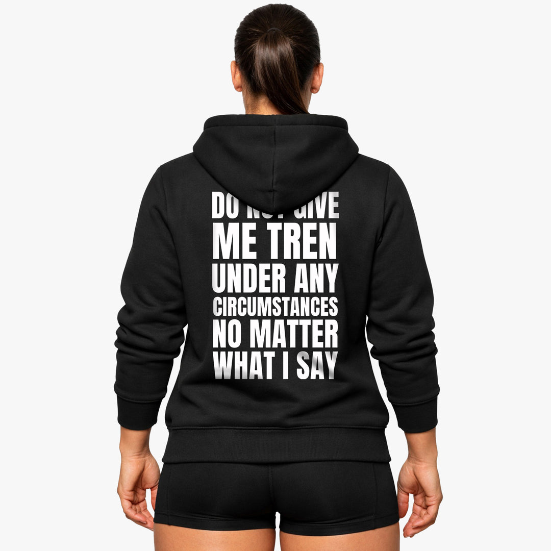 Giv mig ikke (backprint) hættetrøje