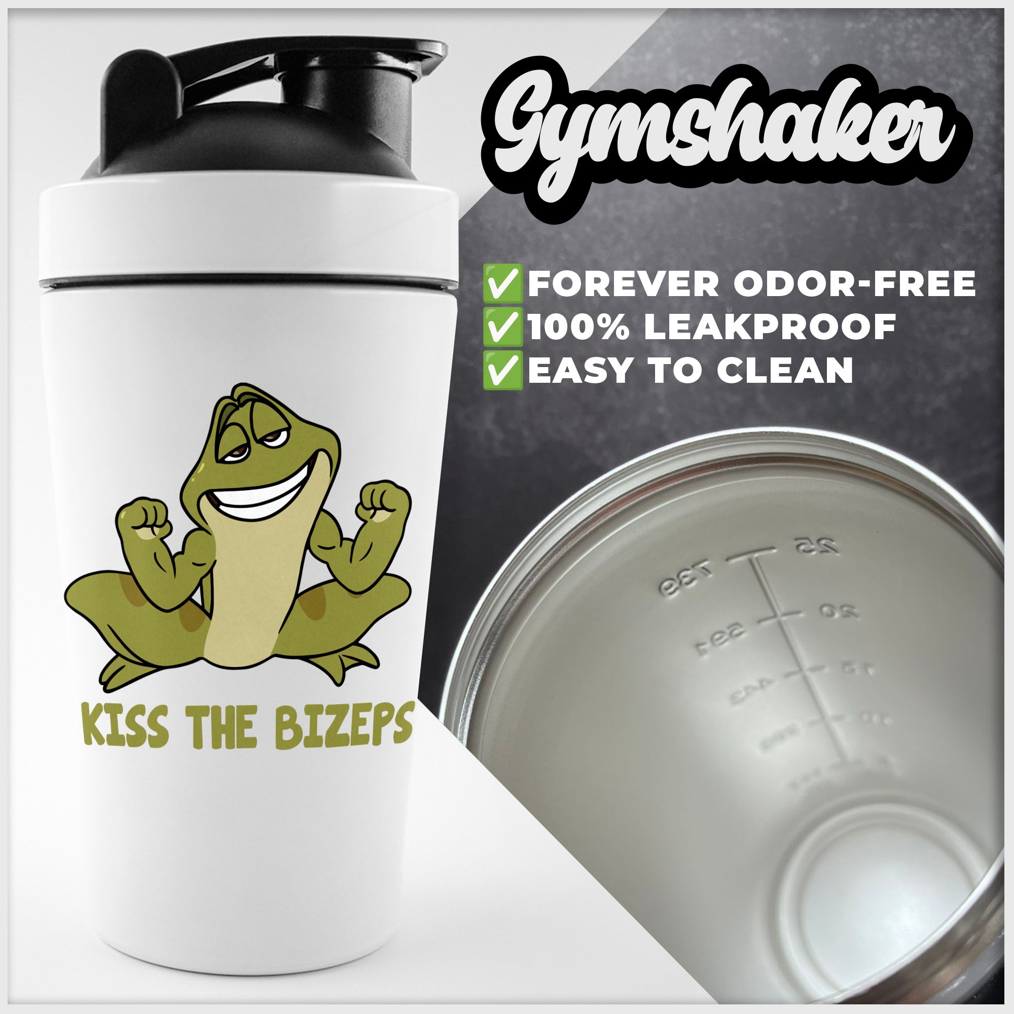 Kiss the bizeps Fitness-Shaker