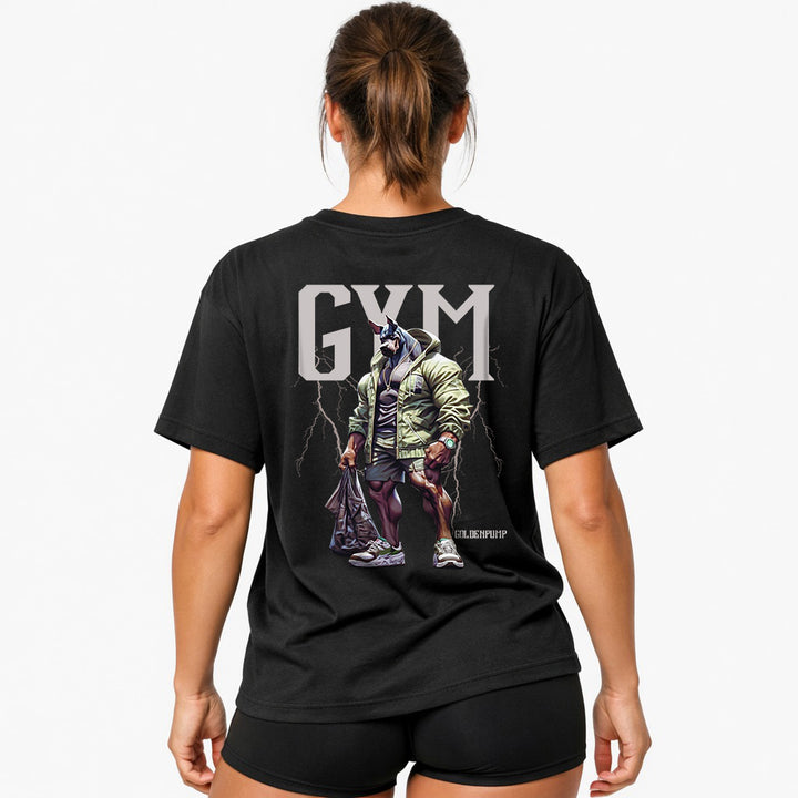 Gym-dog (Backprint) Oversized Shirt