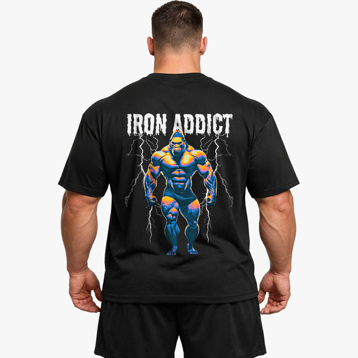 Iron addict (Backprint) Oversized Shirt
