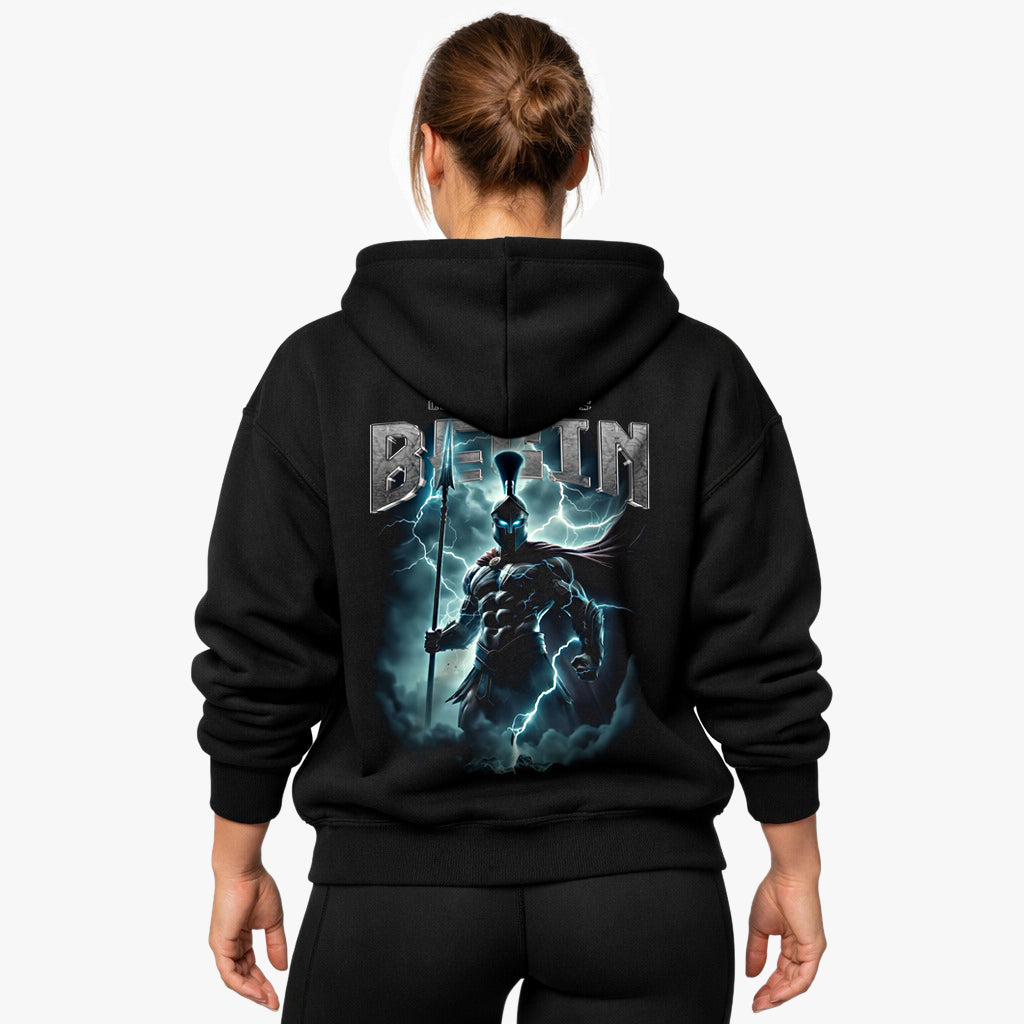 Let the gains begin Oversized (Backprint) Hoodie