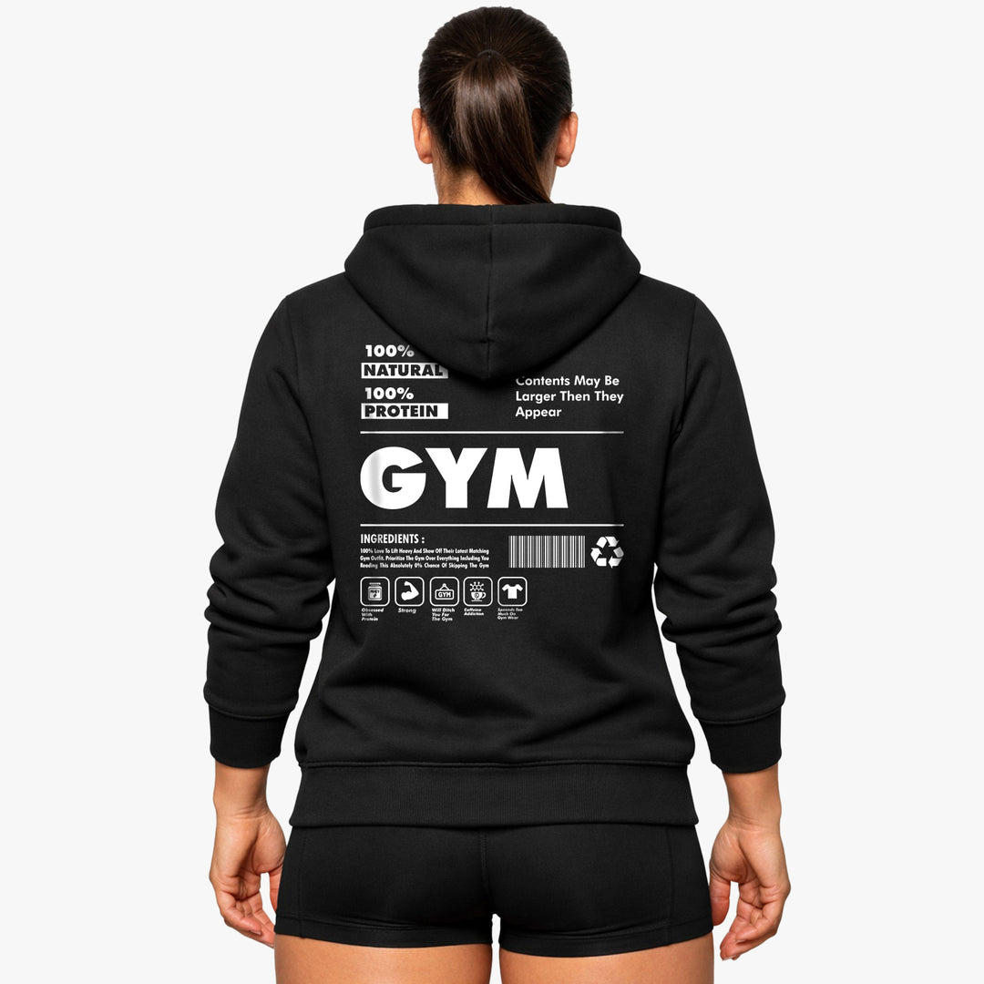 Naturlig (backprint) hættetrøje