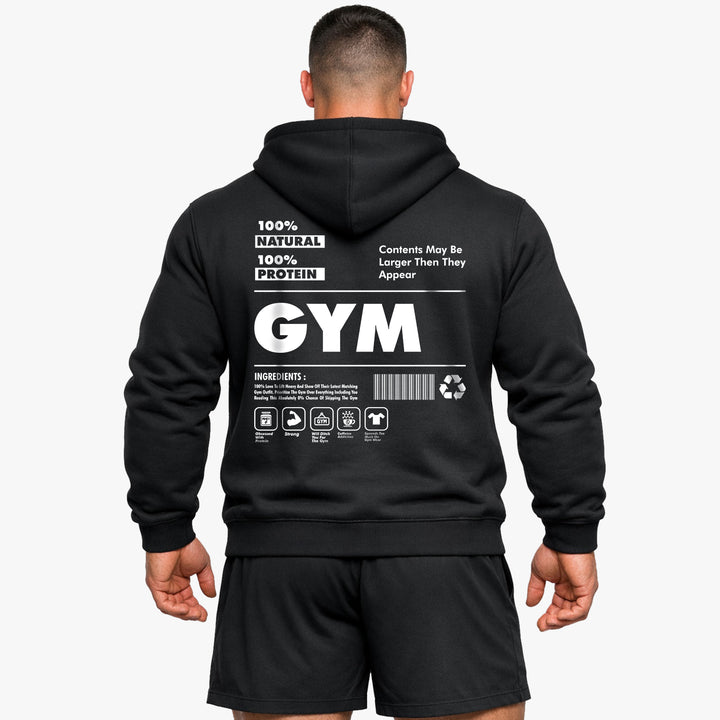 Naturlig (backprint) hættetrøje