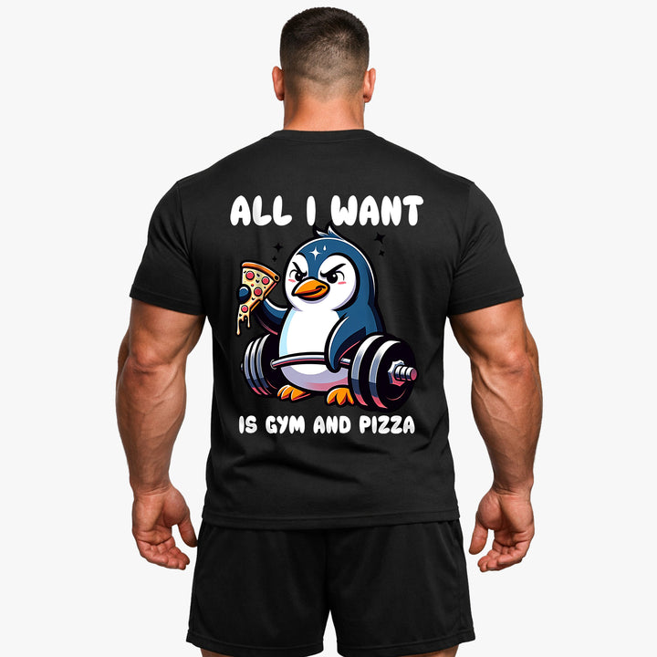 Pizza Penguine (Backprint) Shirt