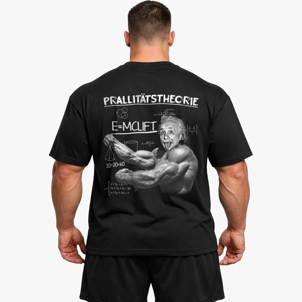 Prallitätstheorie (Backprint) Oversized Shirt