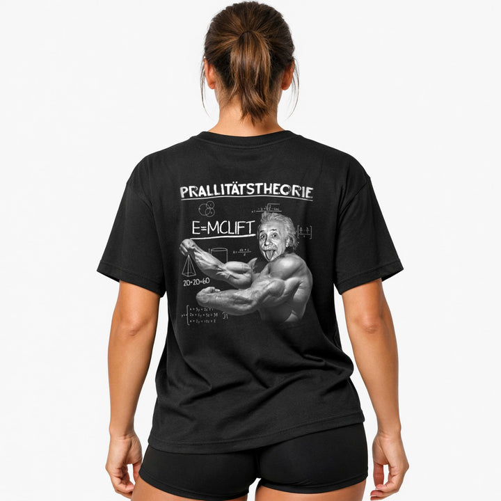 Prallitätstheorie (Backprint) Oversized Shirt