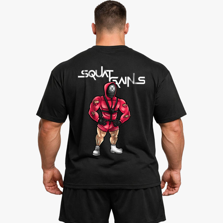 Squat Gains (Backprint) Oversized Shirt