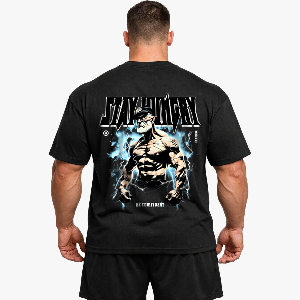 Stay Hungry Oversized (baktrykk) skjorte