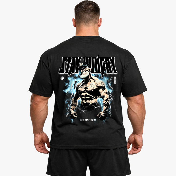 Stay Hungry Oversized (baktrykk) skjorte