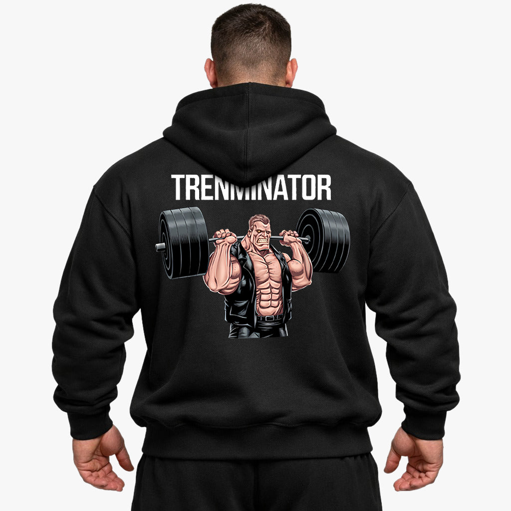 Sudadera con capucha de gran tamaño Trenminator (espalda estampada)
