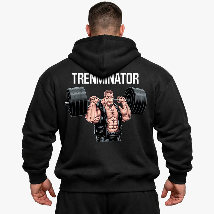 Sudadera con capucha de gran tamaño Trenminator (espalda estampada)