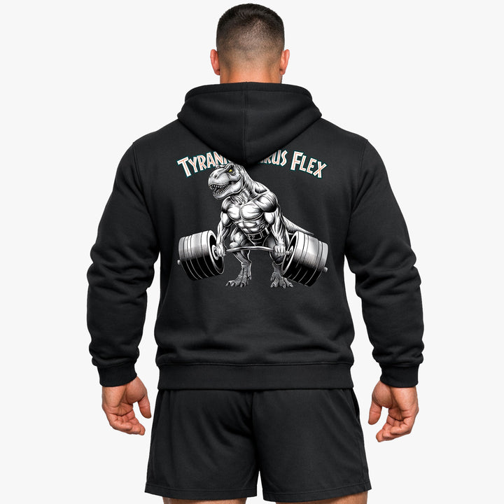 Bluza z kapturem Tyrannosaurus Flex (z nadrukiem na plecach).