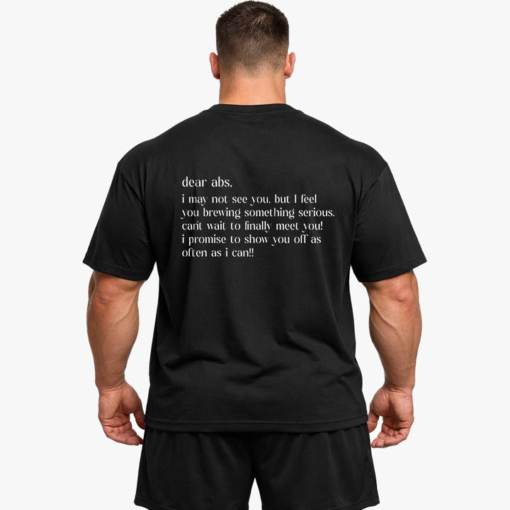 dear abs (Backprint) Oversized Shirt