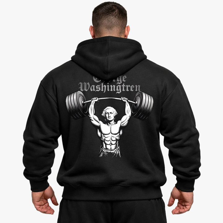 george washingtren Oversized (Backprint) Hoodie