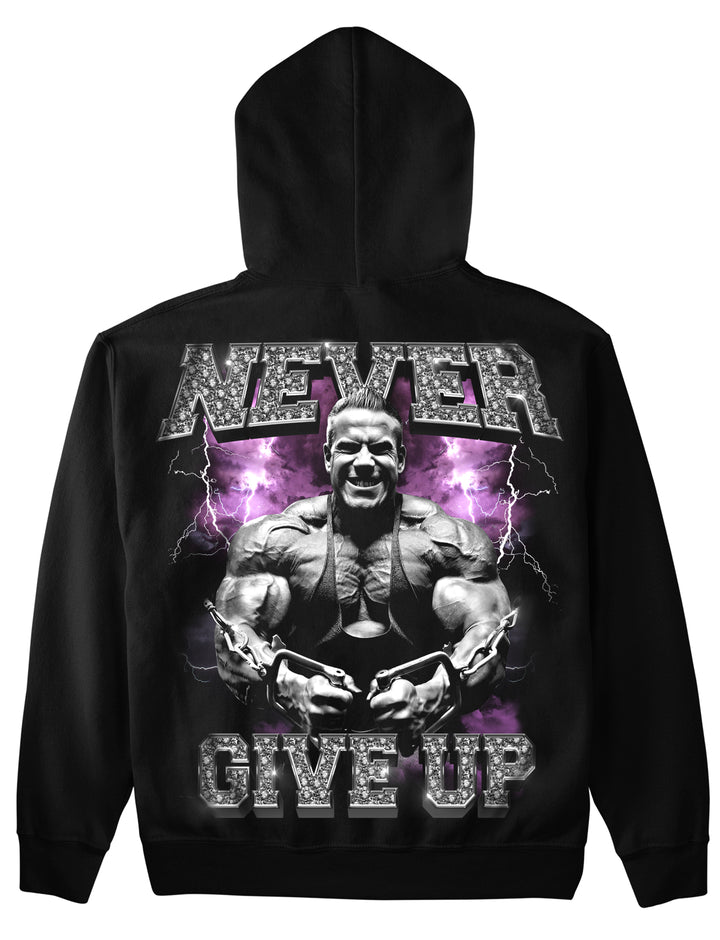 Never give up (Backprint) Hoodie