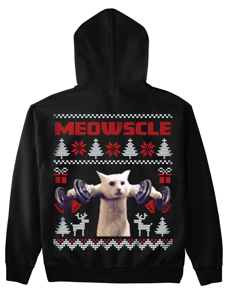 Meowscle (backprint) hoodie