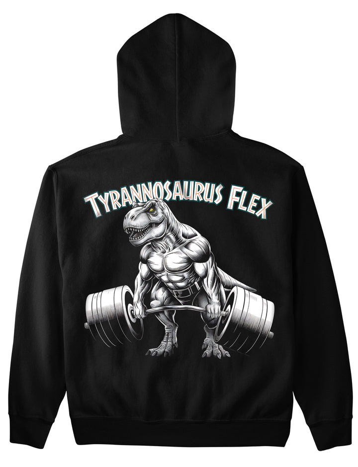 Bluza z kapturem Tyrannosaurus Flex (z nadrukiem na plecach).