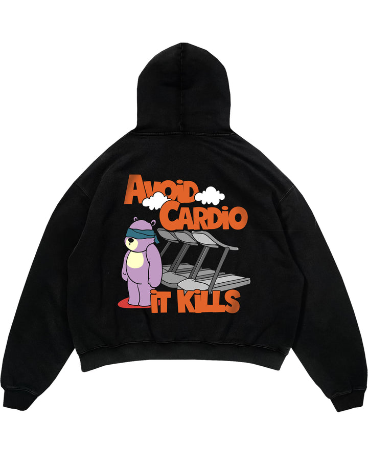 Evite Cardio sudadera con capucha extragrande (espalda estampada)