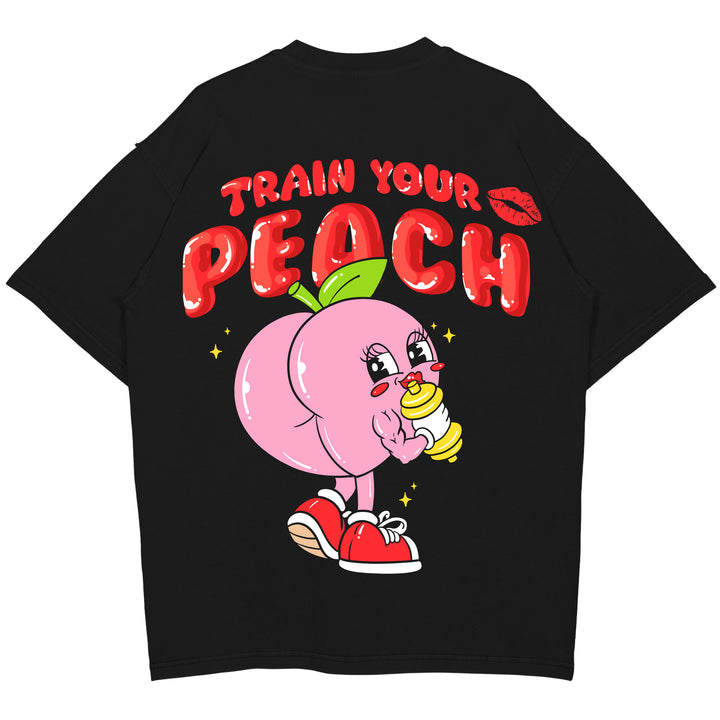 Træn din Peach Oversized (Backprint) skjorte