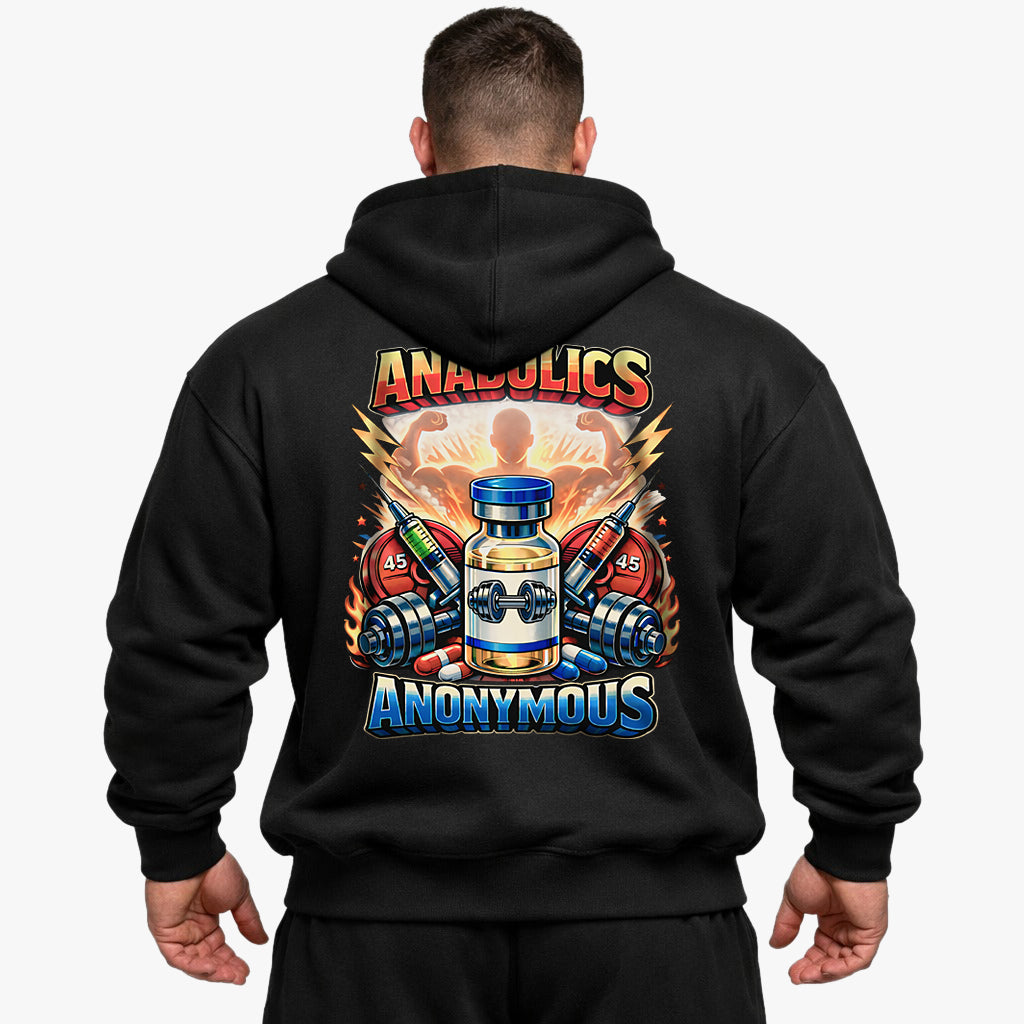 Anabolics Anonymous (Backprint) Oversized Hoodie