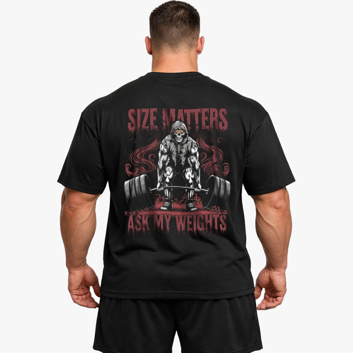 size matters Oversized (Backprint) Shirt