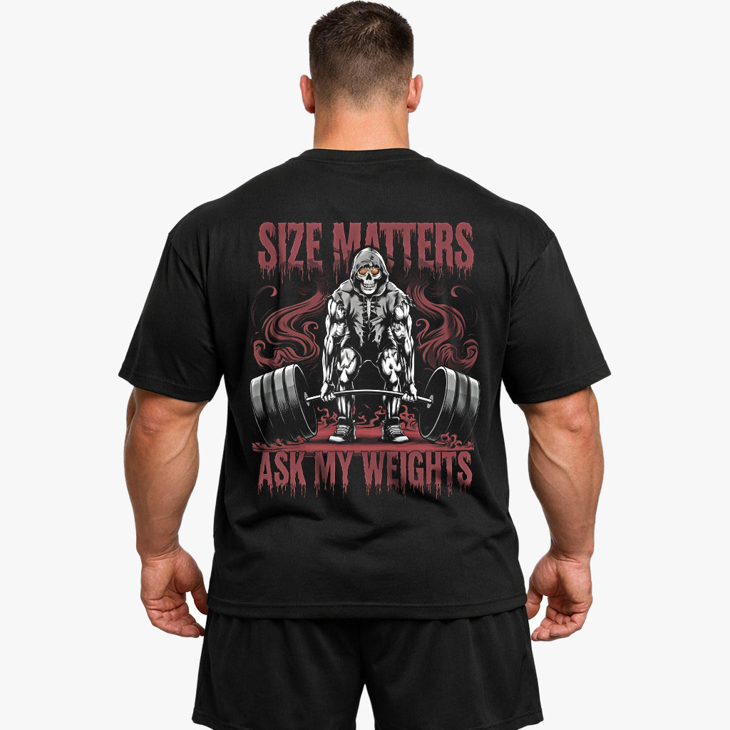 størrelse betyder store (backprint) shirt