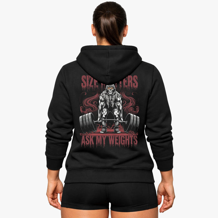 size matters (Backprint) Hoodie